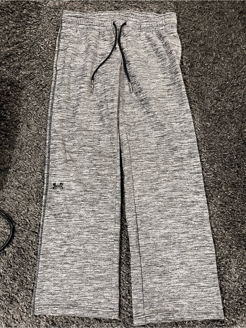 Grey Heathered Under Armour Fleece Sweatpants Size Medium Coldgear Storm